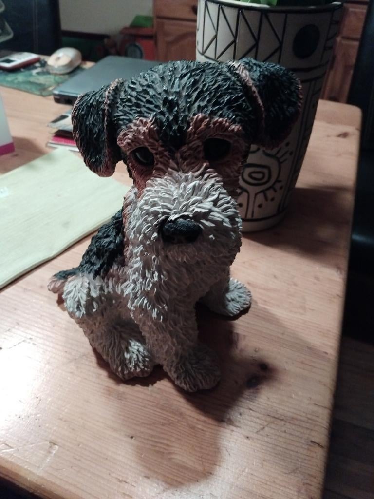 Leuke hondenbeeldje - Schnauzer/Terriër stijl, Ophalen of Verzenden, Zo goed als nieuw