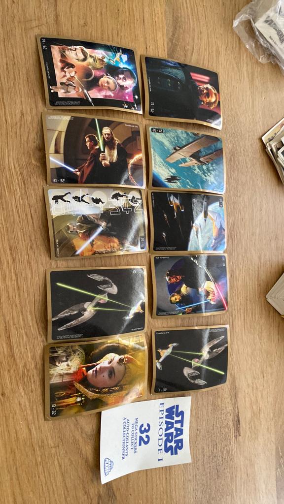 11 x star wars stickers, Ophalen of Verzenden, Zo goed als nieuw, Meerdere stickers