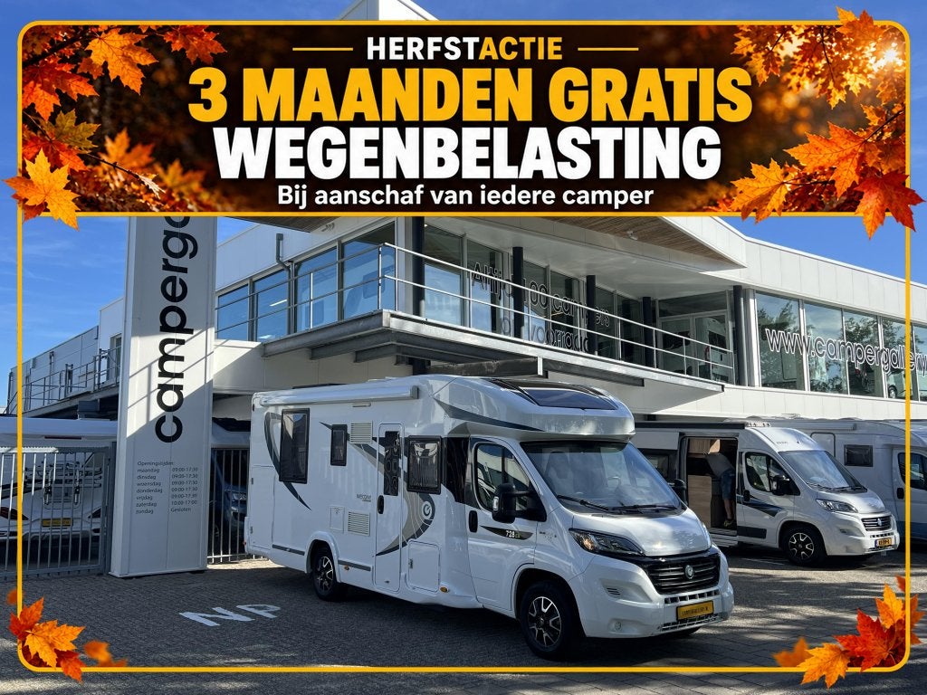 Chausson Welcome 728 EB QUEENSBED + HEFBED, Caravans en Kamperen, Fiat, 7 tot 8 meter, 7 tot 8 meter, Tot en met 4