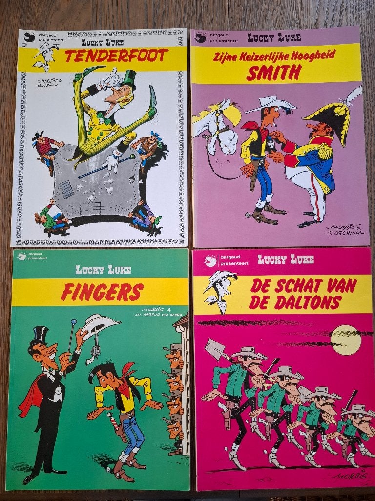 Lucky Luke, Morris, Meerdere stripboeken, Ophalen, Gelezen
