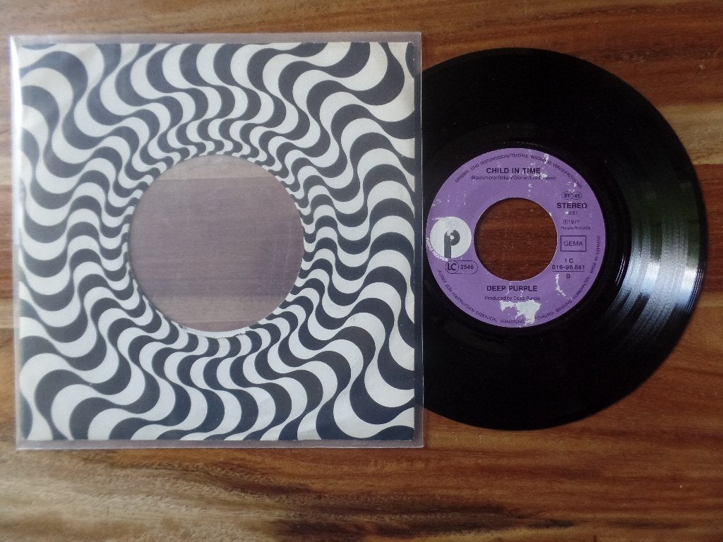 single Deep Purple - Smoke On The Water / Child In Time, Ophalen of Verzenden, Gebruikt, 7 inch, Rock en Metal