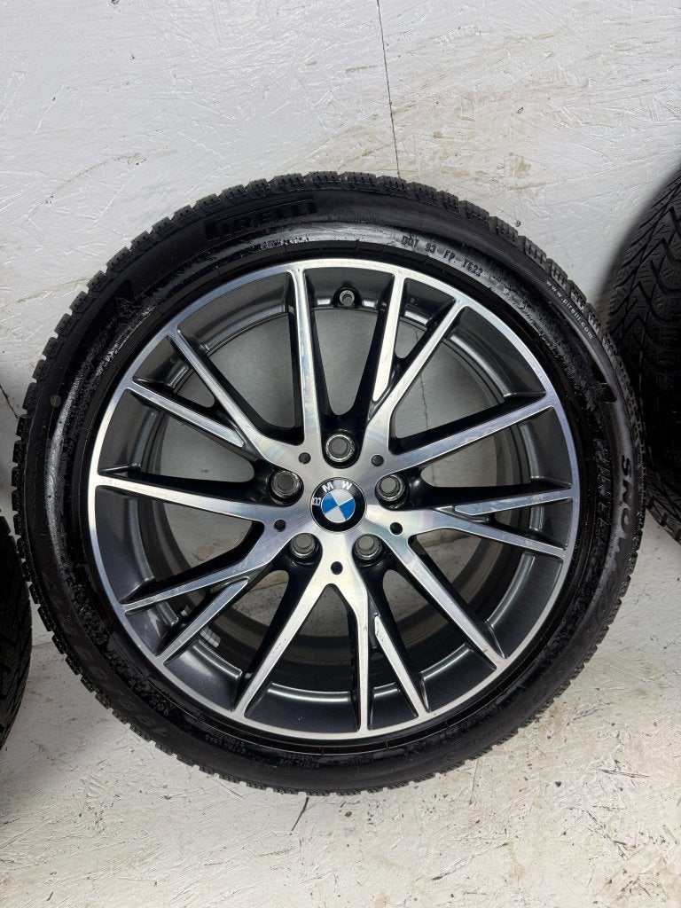 4. Originele BMW 1 2-Serie velgen 17" 5x112 Style 489 winter, Niet ingevuld, Gebruikt, Banden en Velgen, Niet ingevuld