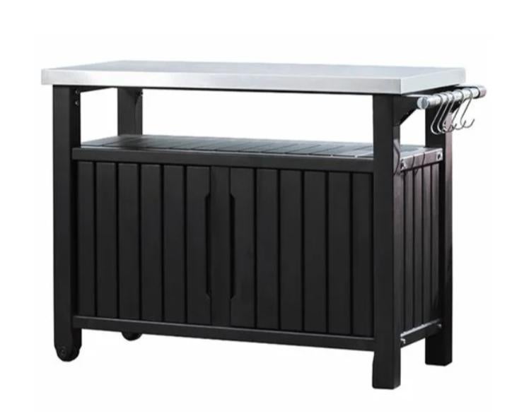 Keter tuinkist voor BBQ multifunctioneel Unity XL hout-look, Ophalen, Nieuw