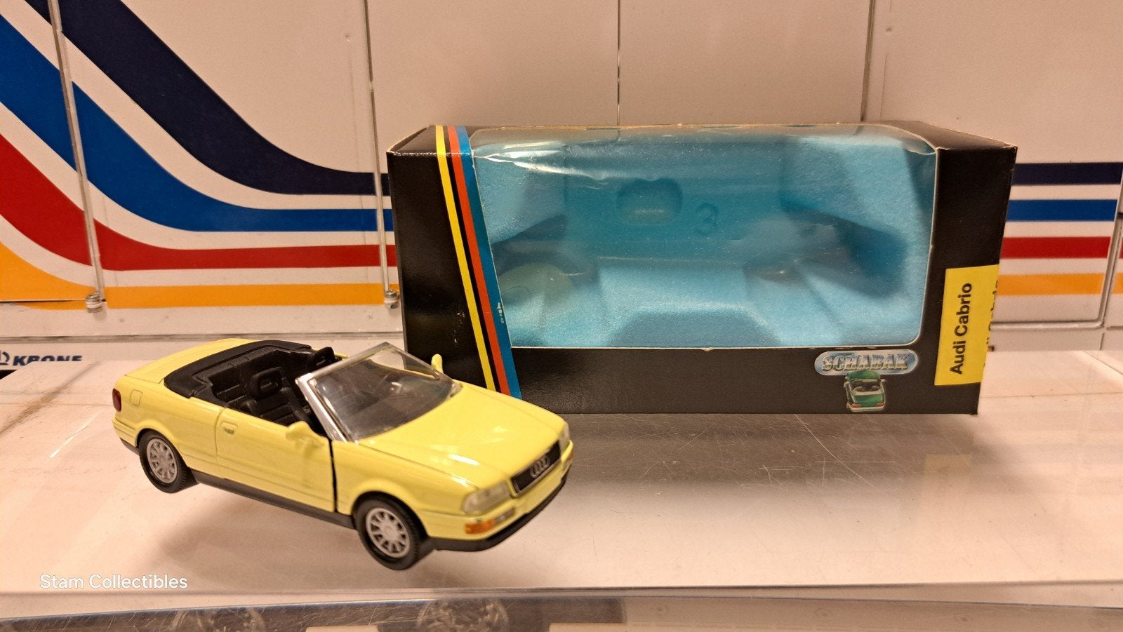 Schabak Audi Cabrio Yellow, Overige merken, Auto, Ophalen of Verzenden, Zo goed als nieuw