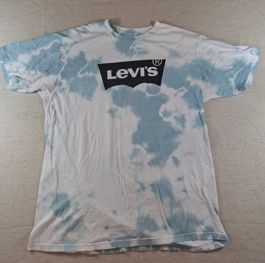 Levi's T‑shirt maat L Wit/ Lichtblauw, Kleding | Heren, Maat 52/54 (L), Verzenden, Wit, Zo goed als nieuw