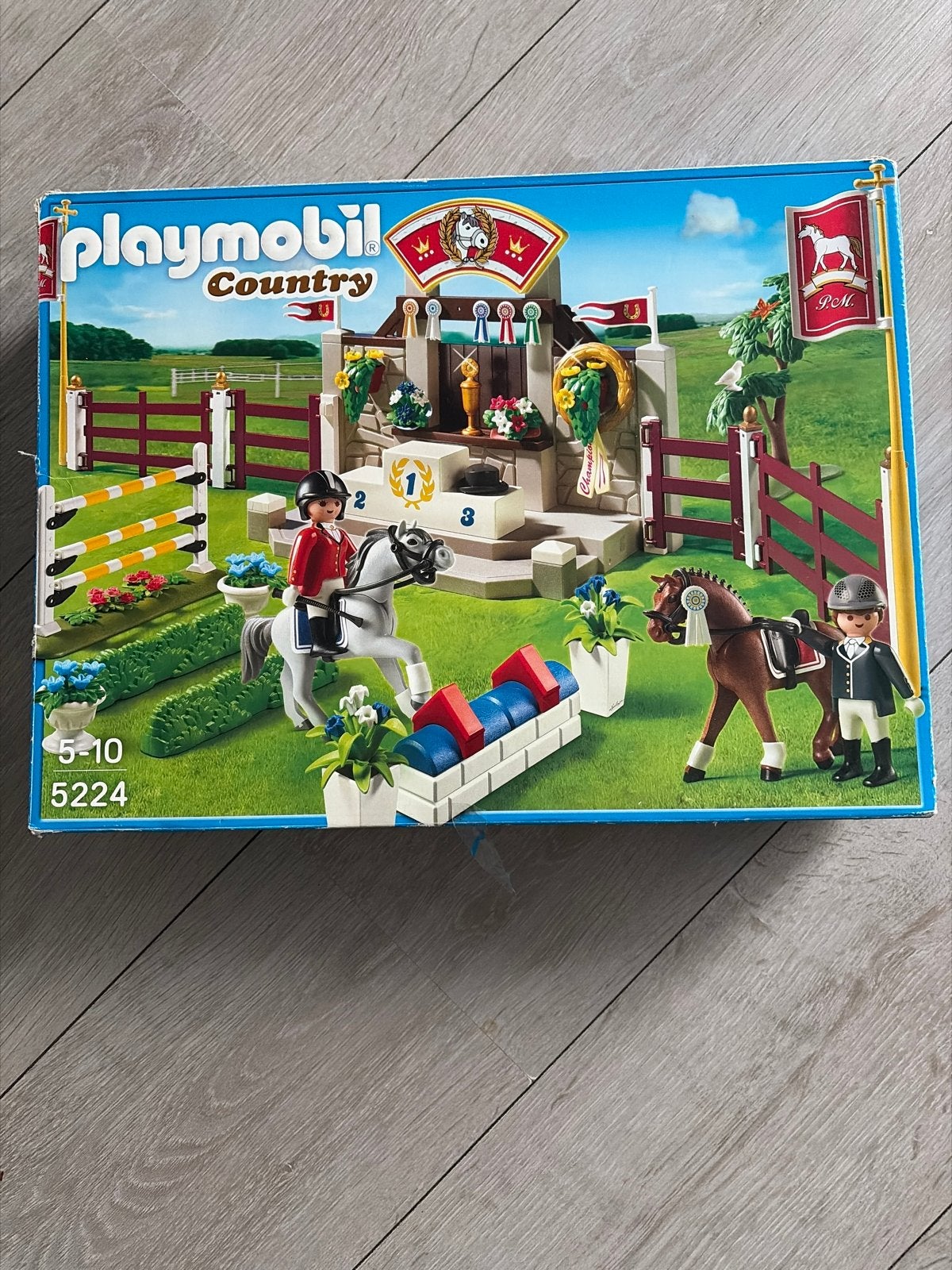 Playmobil Country 5224 Paardenshow met Hindernissen, Complete set, Overige typen, Ophalen of Verzenden, Zo goed als nieuw