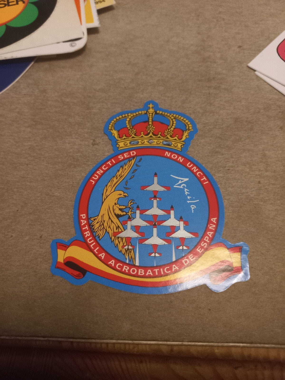 Patrulla Aguila Spaanse Luchtmacht Sticker, Verzamelen, Stickers, Ophalen of Verzenden