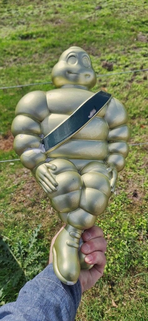 Michelin truck mascotte, reclame pop, bibendum pop😎, Verzamelen, Gebruikt, ., Overige typen, Ophalen of Verzenden