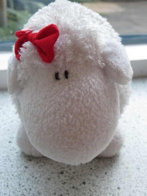 Wit Schaap schaapje merk Sheepworld meet ca 18 cm breed, Overige typen, Ophalen of Verzenden, Zo goed als nieuw, Met label