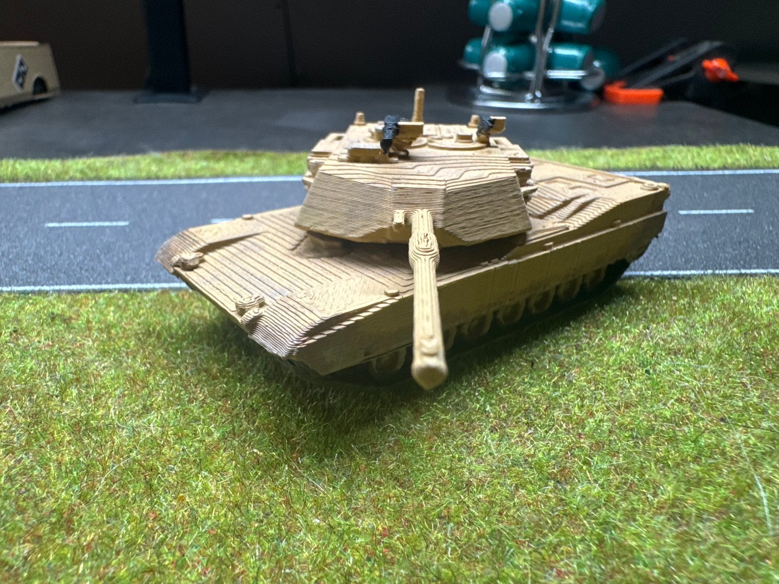 M1 Abrams 1:87, Hobby en Vrije tijd, Modelbouw | Radiografisch | Overige, Ophalen of Verzenden, Zo goed als nieuw