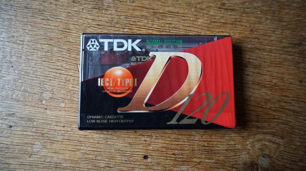 TDK D120 Type I cassetteband, nieuw en ongebruikt, in folie, Overige genres, 1 bandje, Ophalen of Verzenden, Nieuw in verpakking
