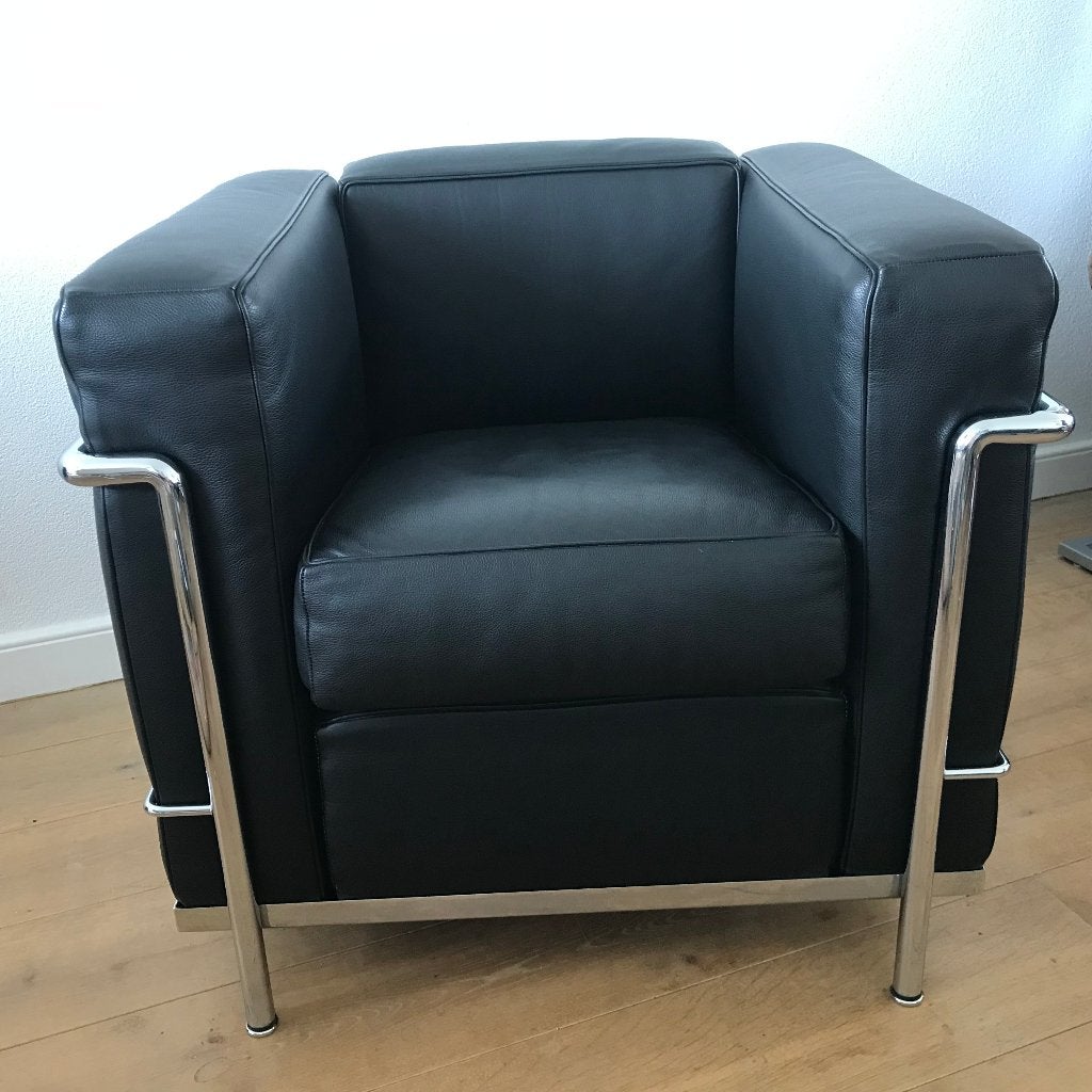 IZGS Cassina LC 2 LC2 LC-2 fauteuil chair, Ophalen, Zo goed als nieuw, Nvt, Nvt