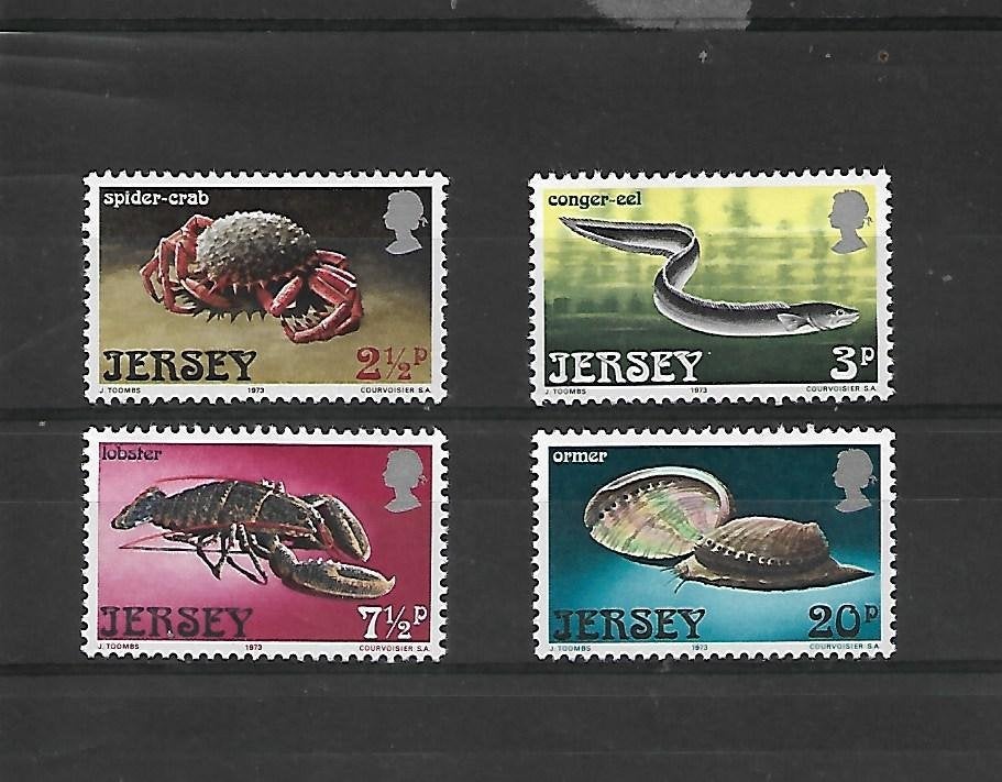 Jersey  Michel nr. 91-94  Postfris, Ophalen, Postfris