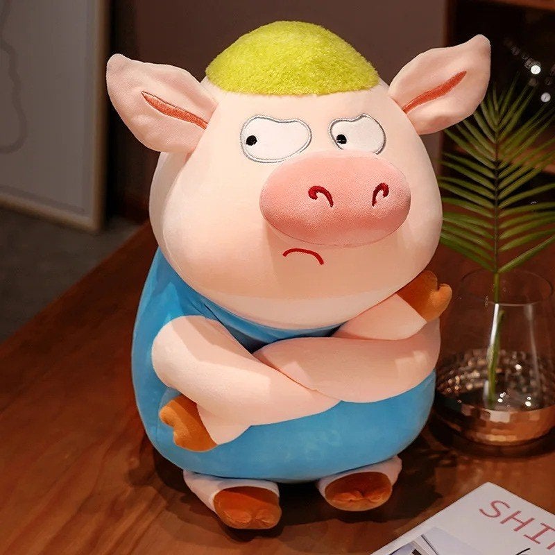 Grote knuffel Arrogant varken (35cm), Ophalen of Verzenden, Nieuw, Overige typen