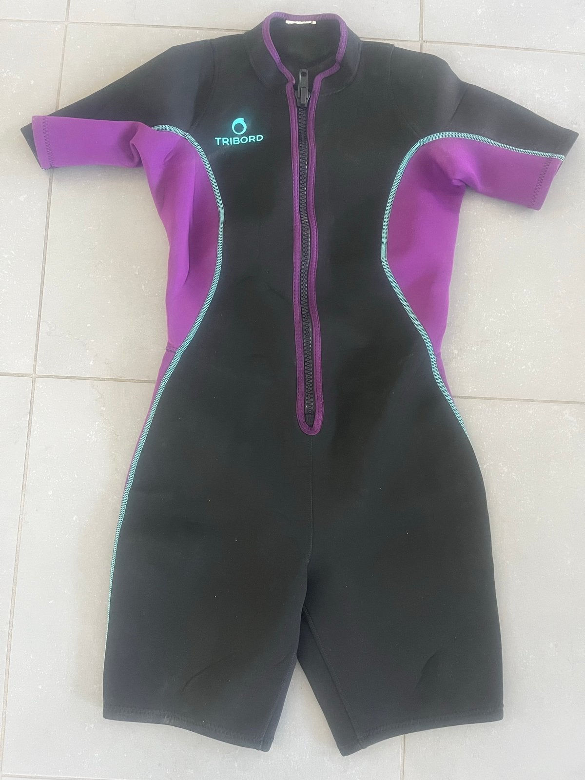 Tribord neopreen dames wetsuit/shorty maat S, Watersport en Boten, Ophalen of Verzenden, Zo goed als nieuw, Dame of Heer, Wetsuit
