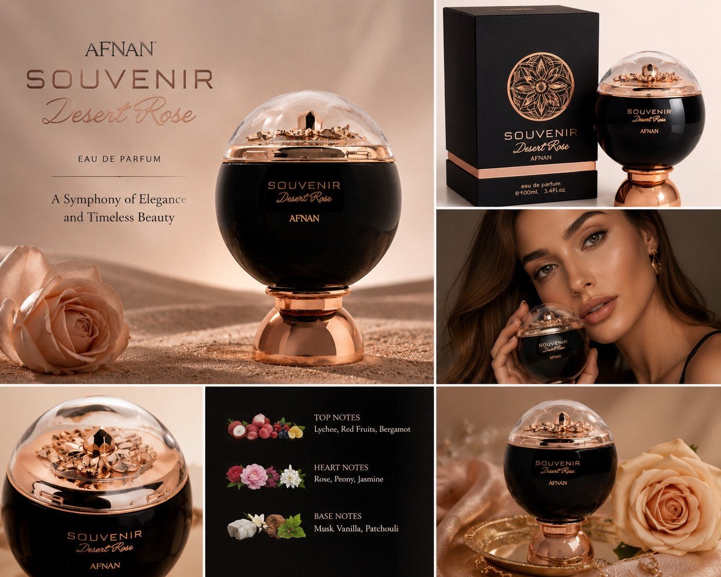 Afnan Souvenir Desert Rose Eau de Parfum 100ml - Nieuw, Ophalen of Verzenden, Nieuw