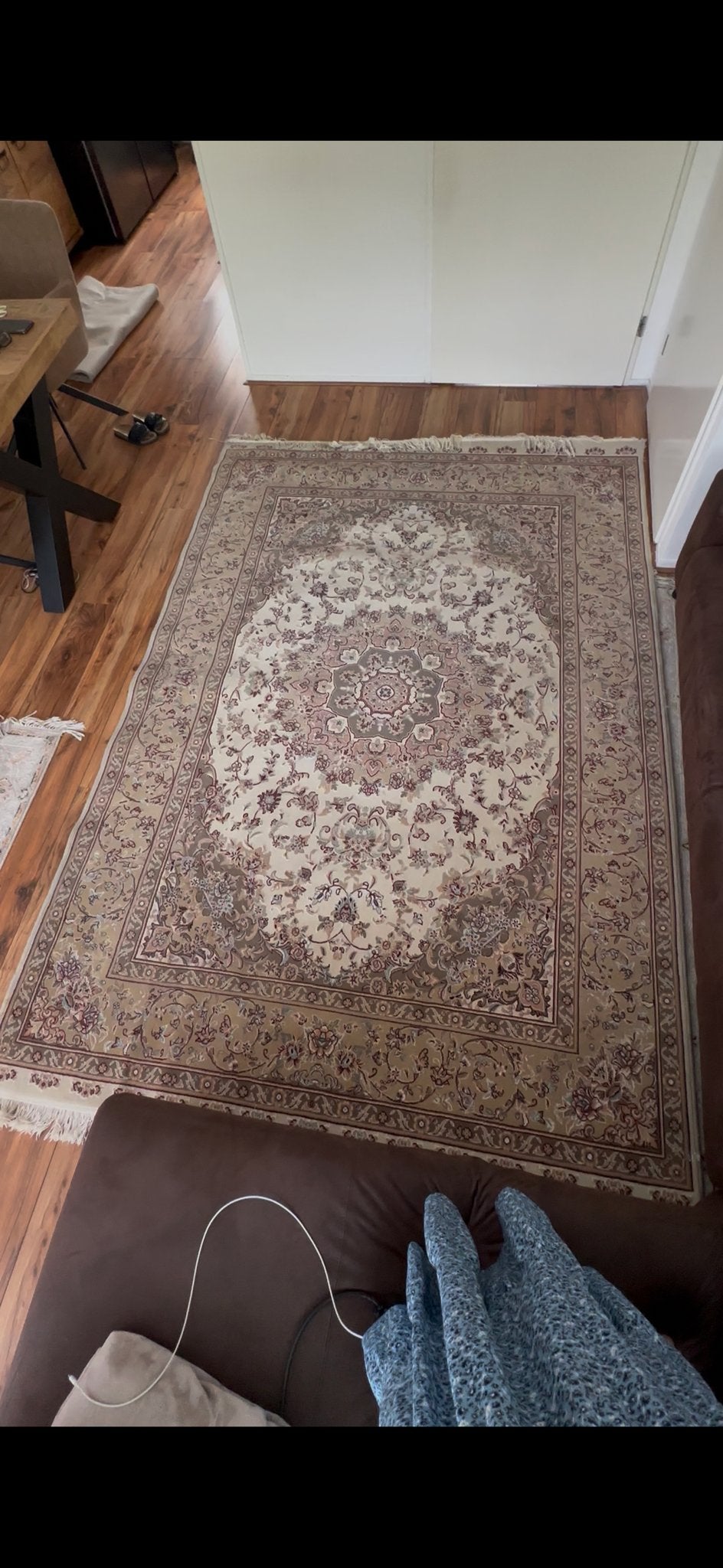 Mooi Perzisch tapijt - 300x200 cm, Gebruikt, Beige, Ophalen of Verzenden, 200 cm of meer