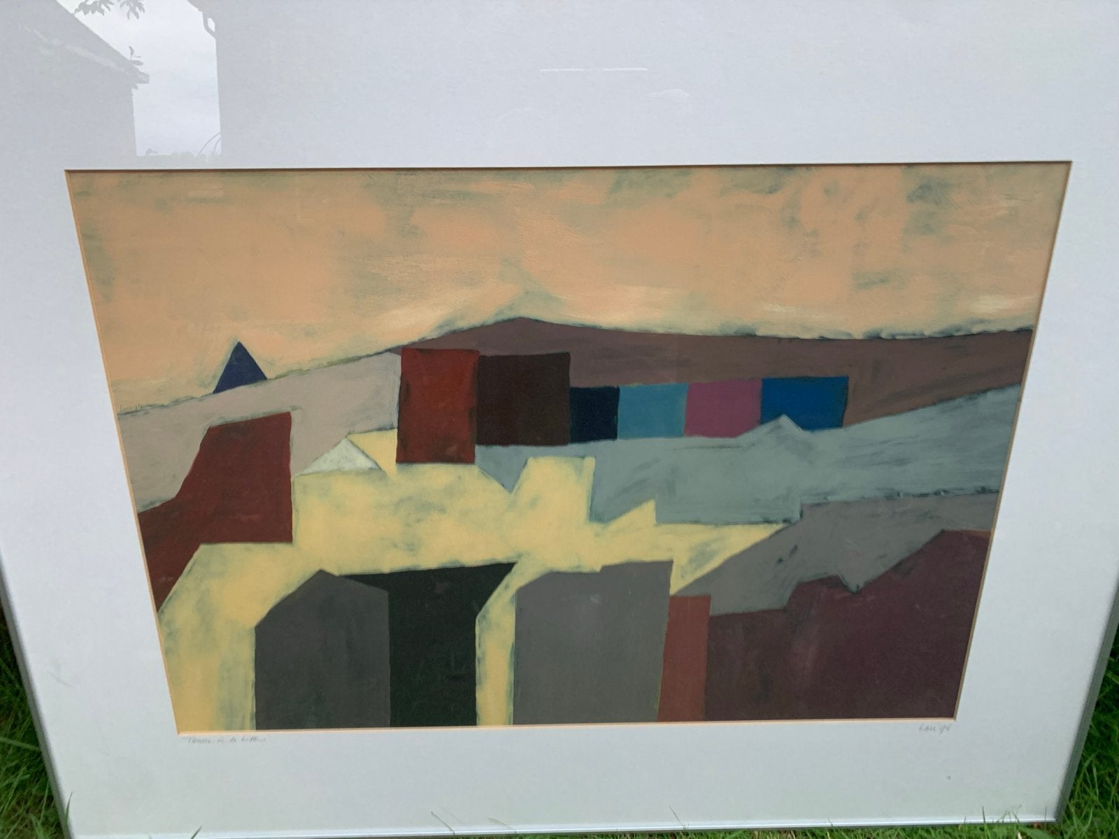 Harr Scheffer Gouache 'Tienen in de Hitte' 1994, Ophalen of Verzenden