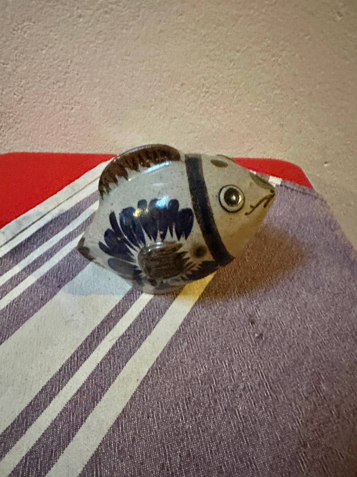 Tonala Mexico vogel en vis, Antiek en Kunst, Ophalen of Verzenden