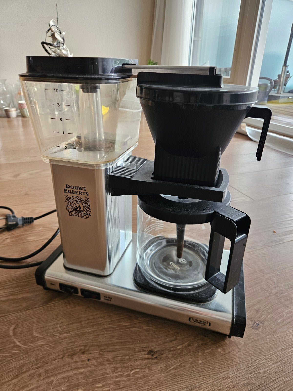 Douwe Egberts Technivorm Moccamaster Koffiezetapparaat, Afneembaar waterreservoir, Gebruikt, 10 kopjes of meer, Koffiemachine