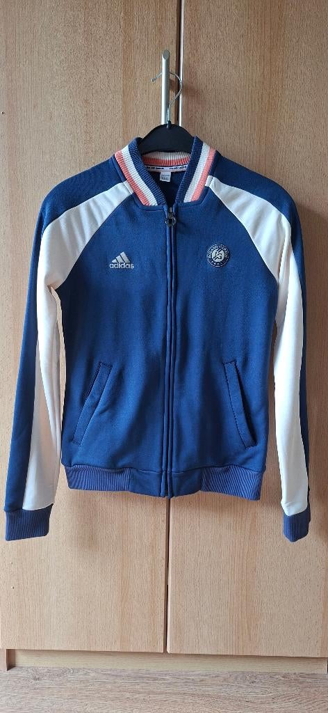 Adidas Roland Garros Warm Up Tennisvest / Jacket size 36/S, Kleding | Dames, Sportkleding, Nieuw, Racketsport, Maat 36 (S), Blauw