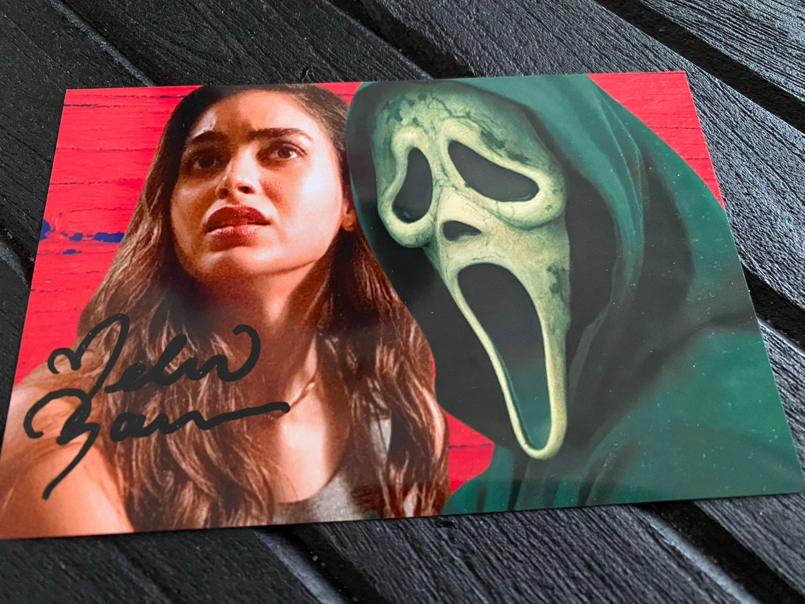 Filmster handtekening melissa barrera, Ophalen of Verzenden, Zo goed als nieuw, Foto of Kaart