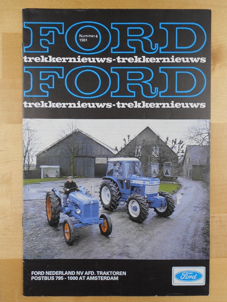 Ford Trekkernieuws 1981 – nummer 4 – Trekker Tractor Fordson, Ophalen of Verzenden, Ford, Ford