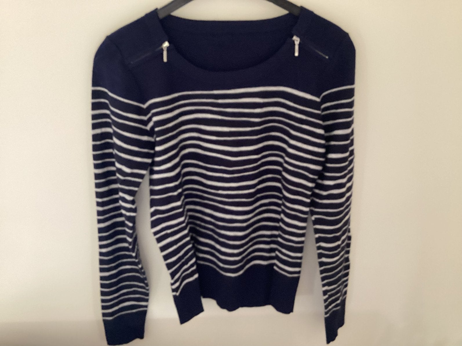 Claudia Strater, pullover, d-blauw met witte strepen, mt. S, Kleding | Dames, Ophalen of Verzenden, Zo goed als nieuw, Blauw