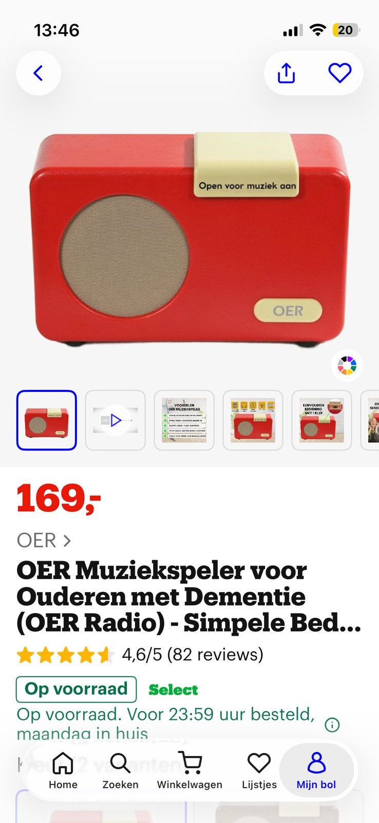 Oer radio voor ouderen, Ophalen of Verzenden, Zo goed als nieuw, Overige merken
