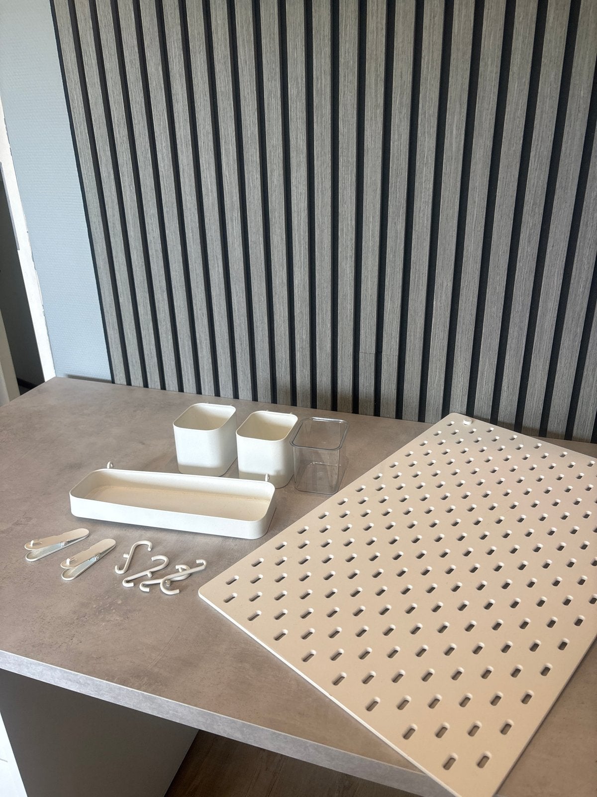 Ikea Skadis Pegboard Collectie - Compleet Set, Ophalen, Kunststof, Zo goed als nieuw, Modern