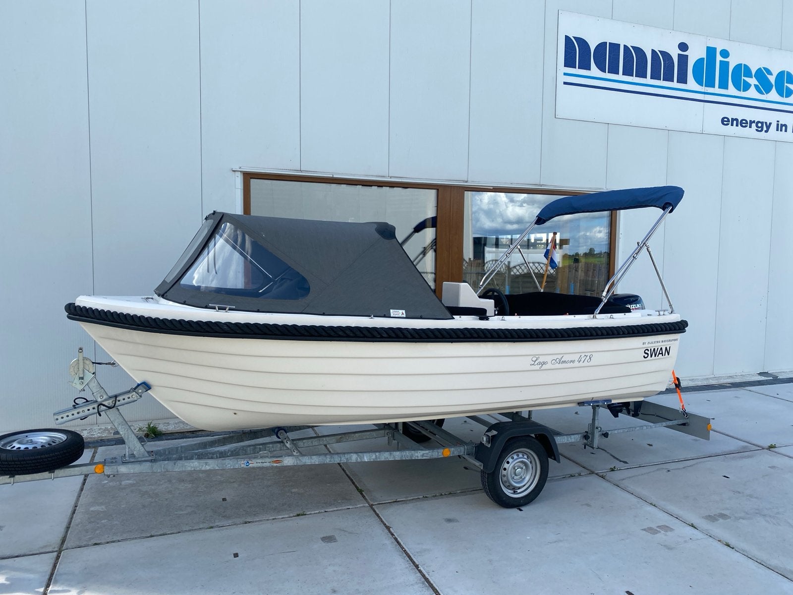 Next Boat 4.75 XL Sloep met Suzuki 15pk Buitenboordmotor, Ophalen, Overige typen, 15 pk, .