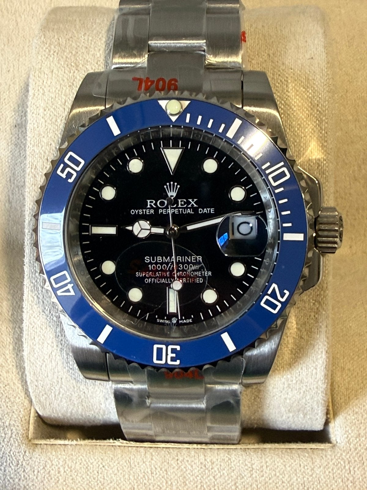 Rolex submariner blauw cookie monster, Blauw, Nieuw, Ophalen of Verzenden, Waterdicht