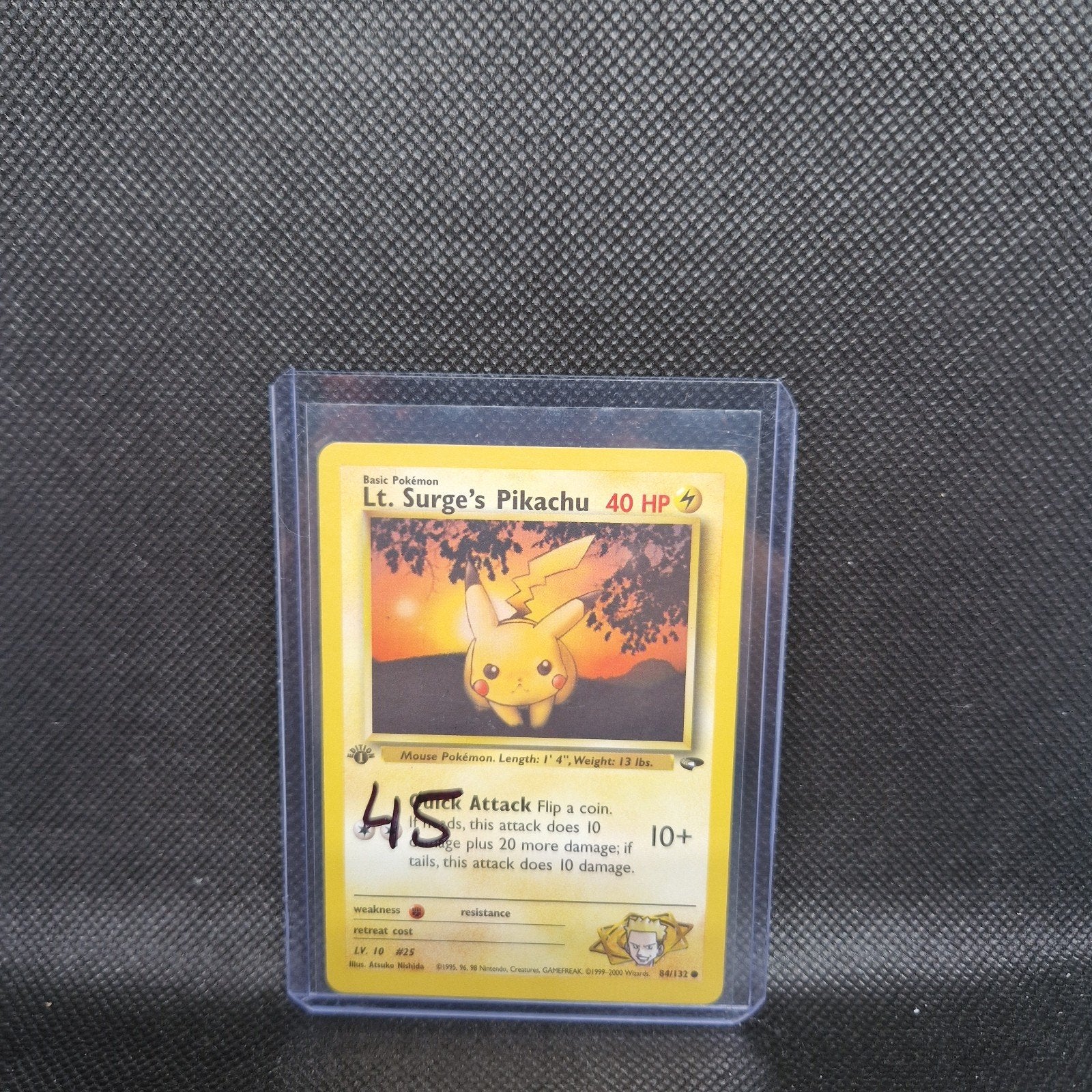 Lt. Surge's 1st Edition Gym, Hobby en Vrije tijd, Verzamelkaartspellen | Pokémon, Ophalen of Verzenden, Zo goed als nieuw