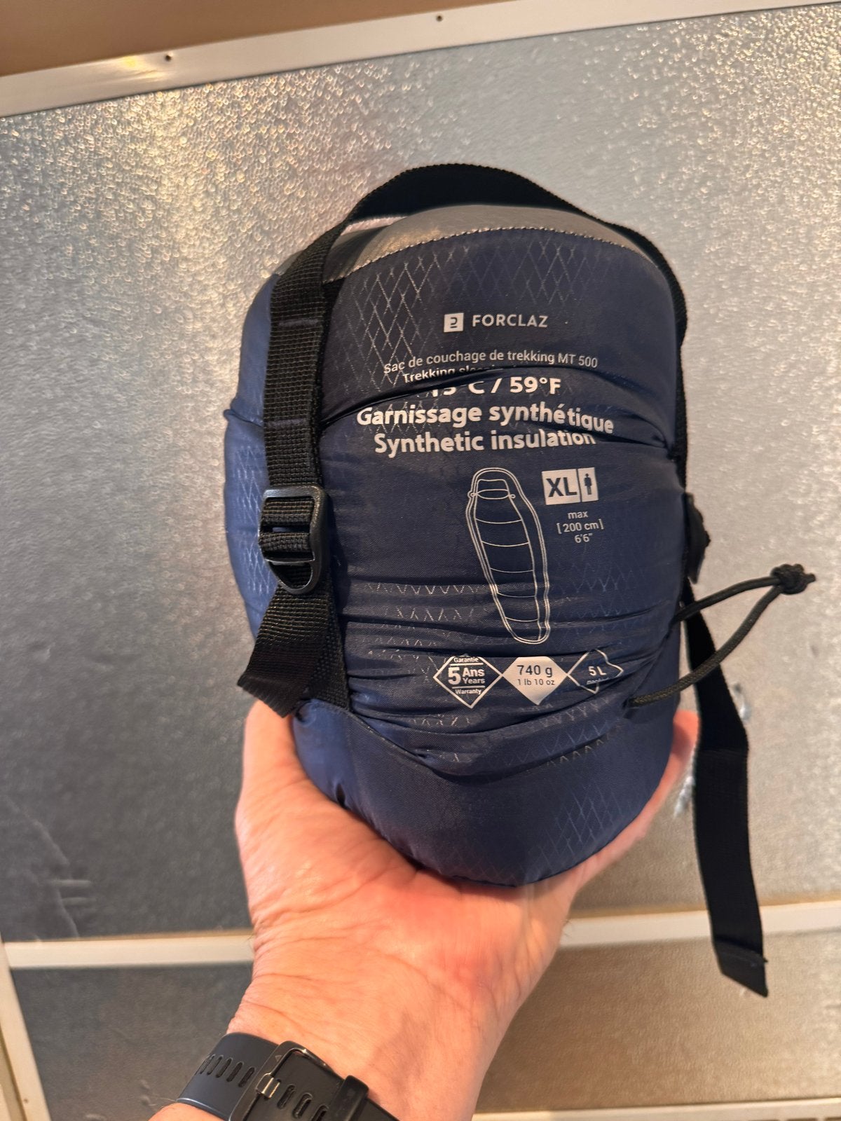 Forclaz Trekking Slaapzak MT 500 XL - 15C, Ophalen of Verzenden, Gebruikt