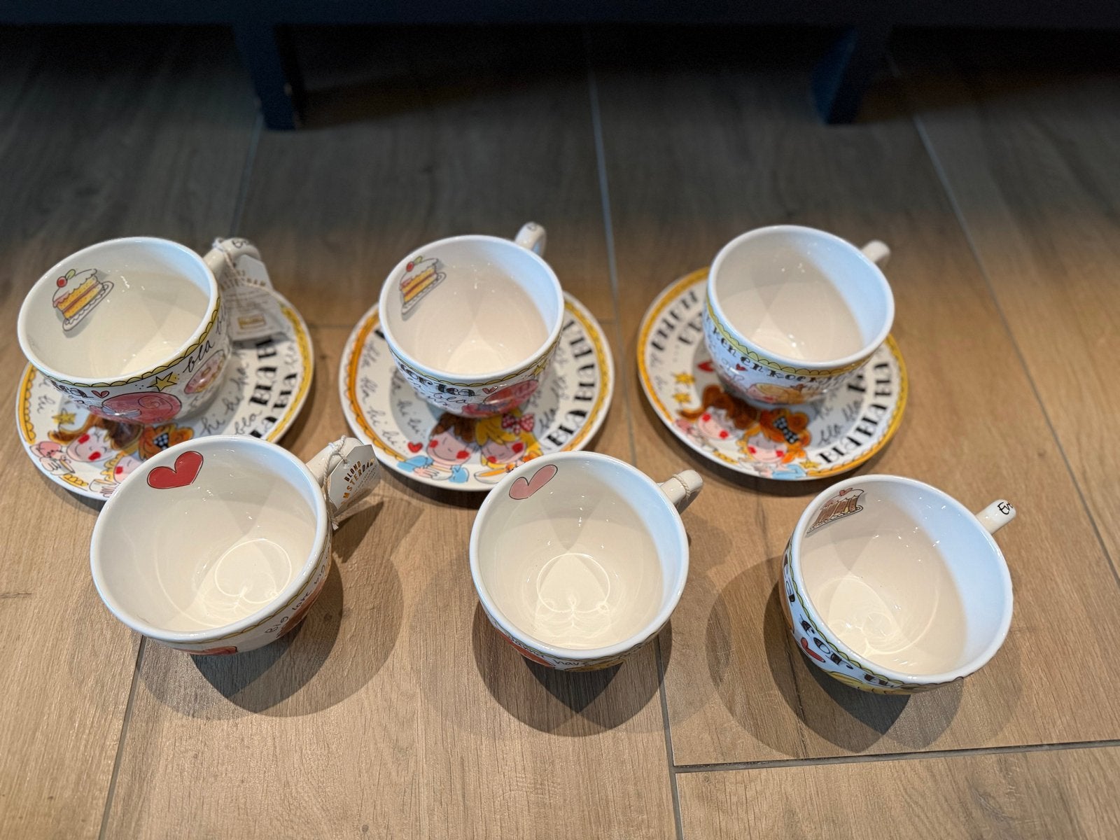 Blond Amsterdam Grote Mokken/Soepkommen met Schotels, Ophalen of Verzenden, Nieuw, Blond Amsterdam, Mok