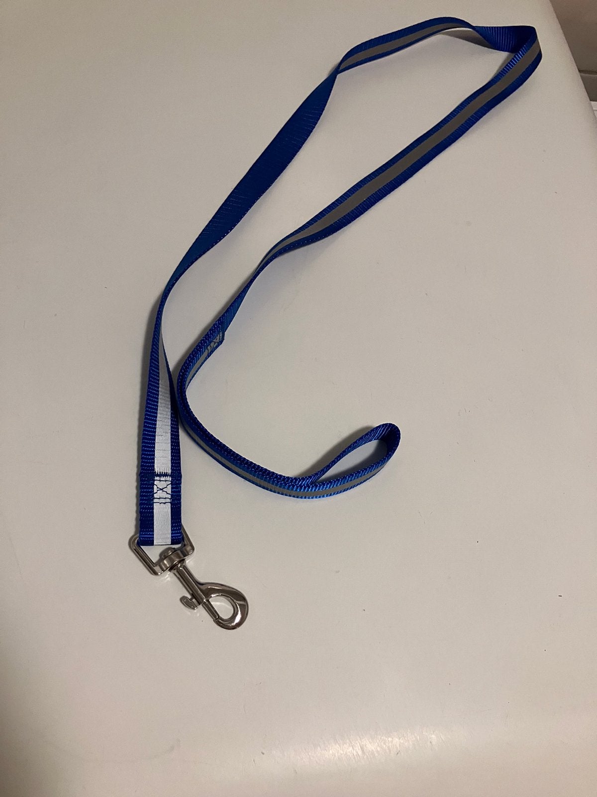 Nieuw=korte blauwe lijn riem reflecterend=hond, Dieren en Toebehoren, Ophalen of Verzenden, Nieuw, Hondenriem