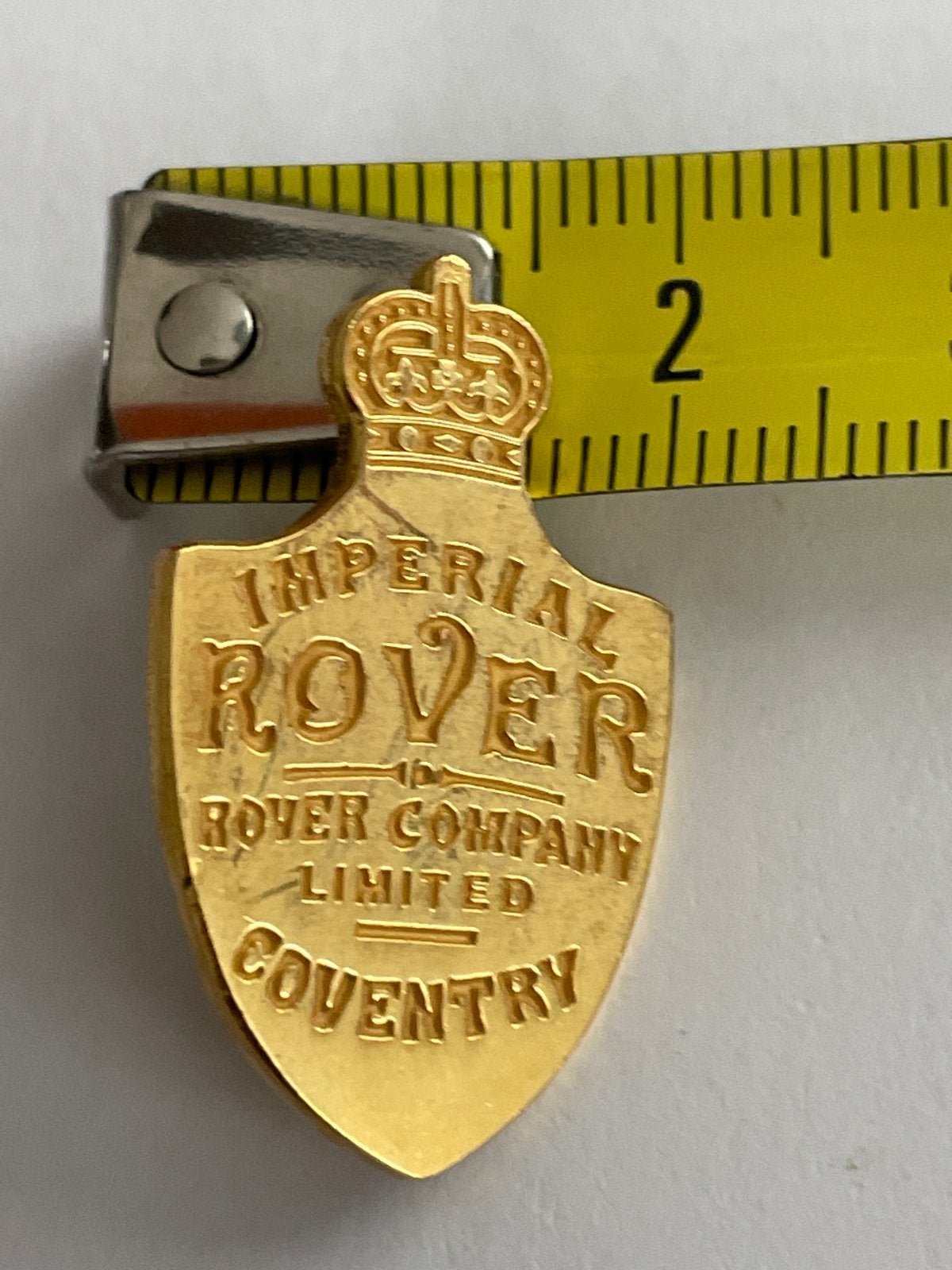 Vintage Imperial Rover Pin Badge Coventry, Ophalen of Verzenden, Zo goed als nieuw, Gebruiksvoorwerp