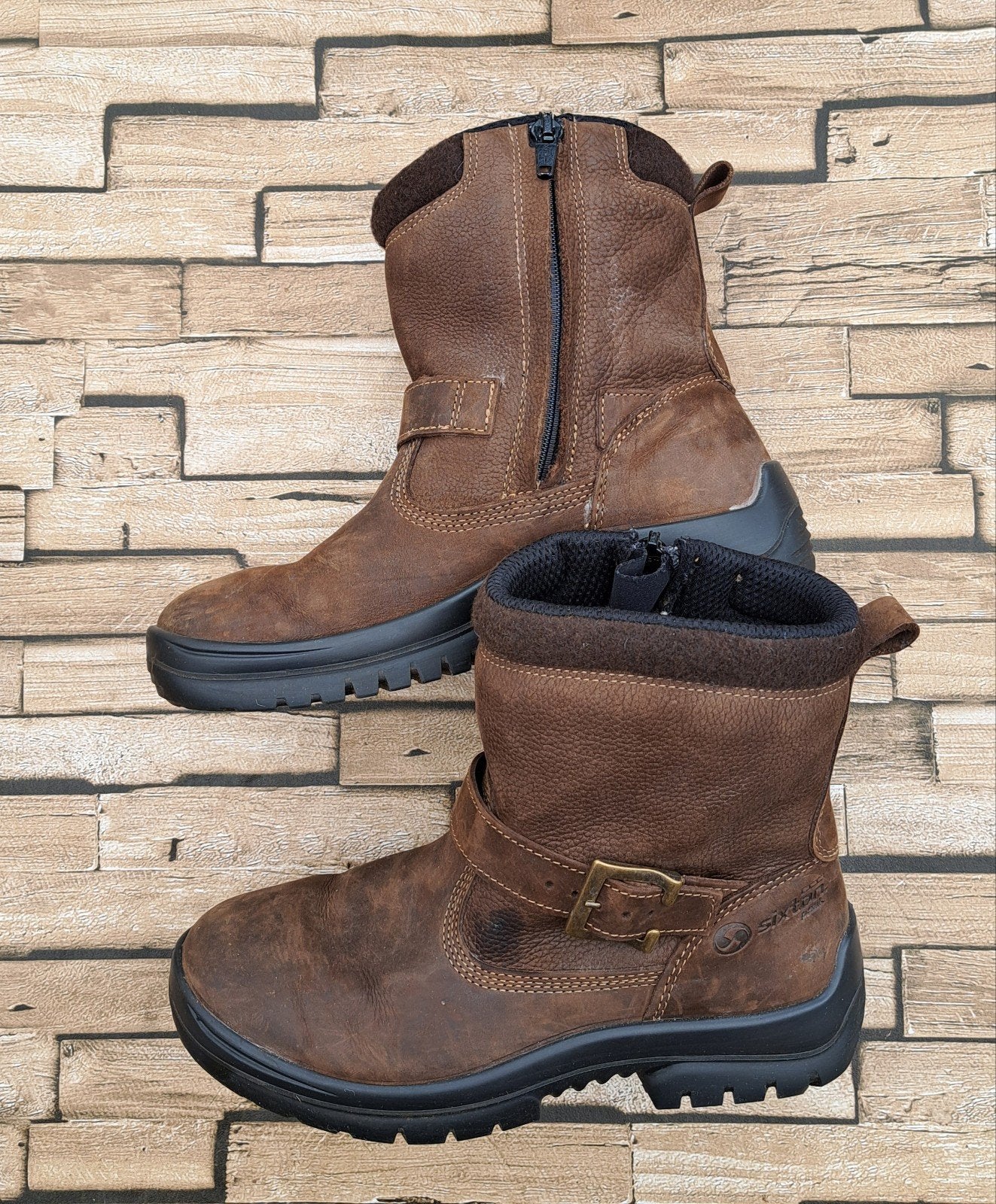 Sixton Peak - stoere leren laarzen, mt 39, Bruin, Verzenden, Lage of Enkellaarzen, X