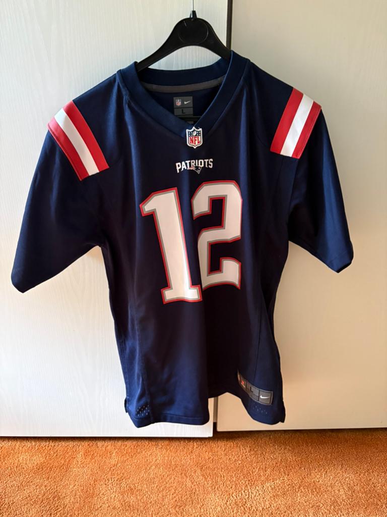 Nike Tom Brady Patriots shirt, Zo goed als nieuw, Voetbal, Verzenden, Maat 48/50 (M)