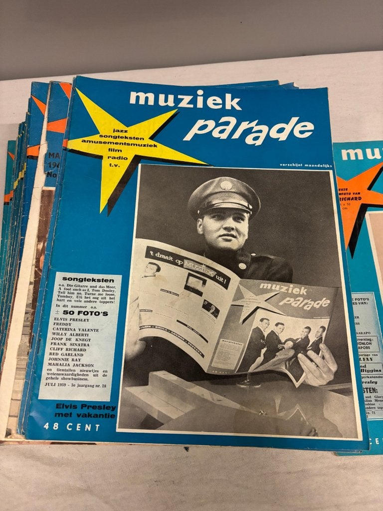 Stapel vintage Muziek Parade tijdschriften, Ophalen of Verzenden, 1960 tot 1980, Nederland, Tijdschrift