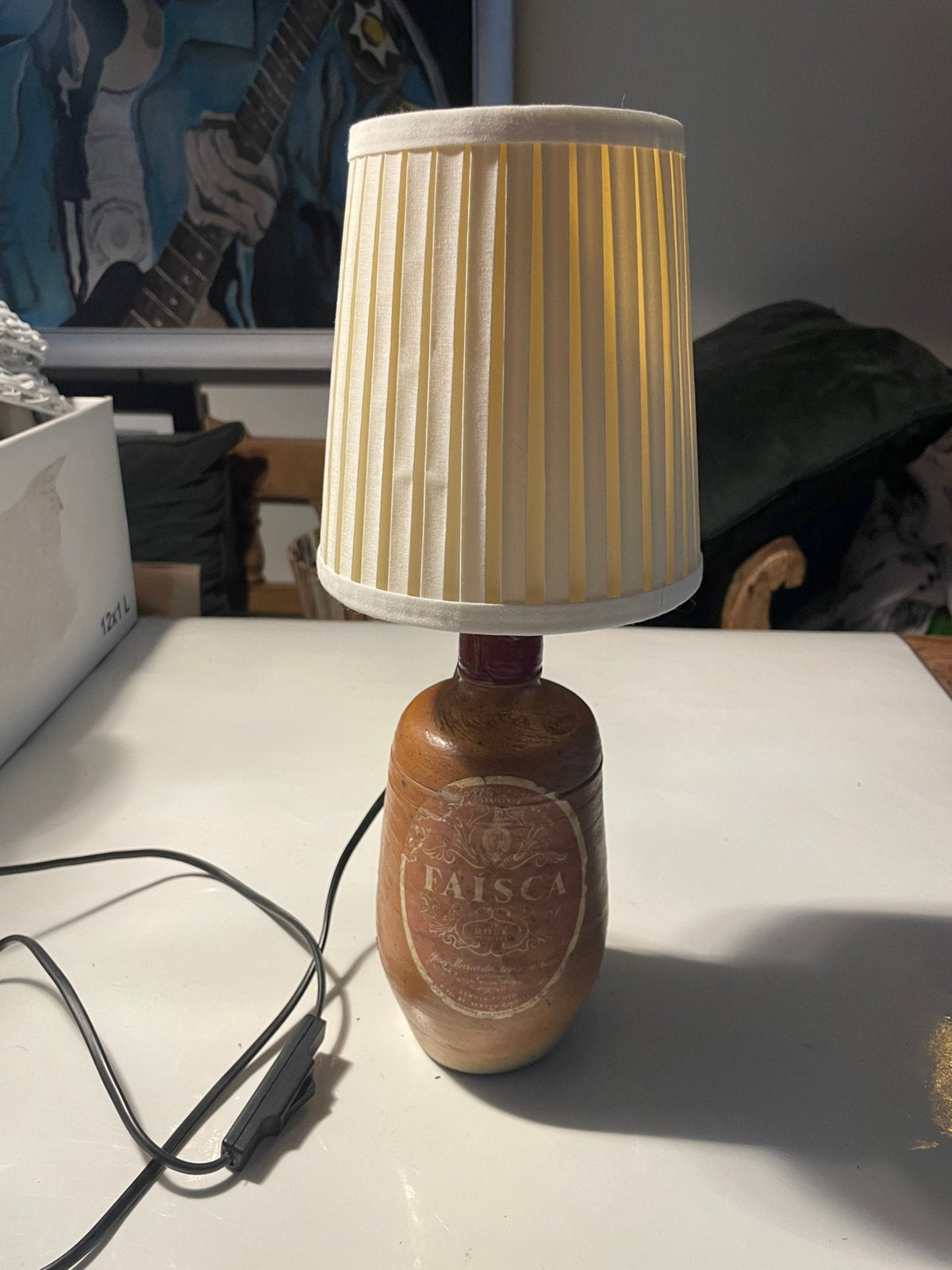 Vintage kruik lamp, Ophalen of Verzenden, Zo goed als nieuw, Vintage
