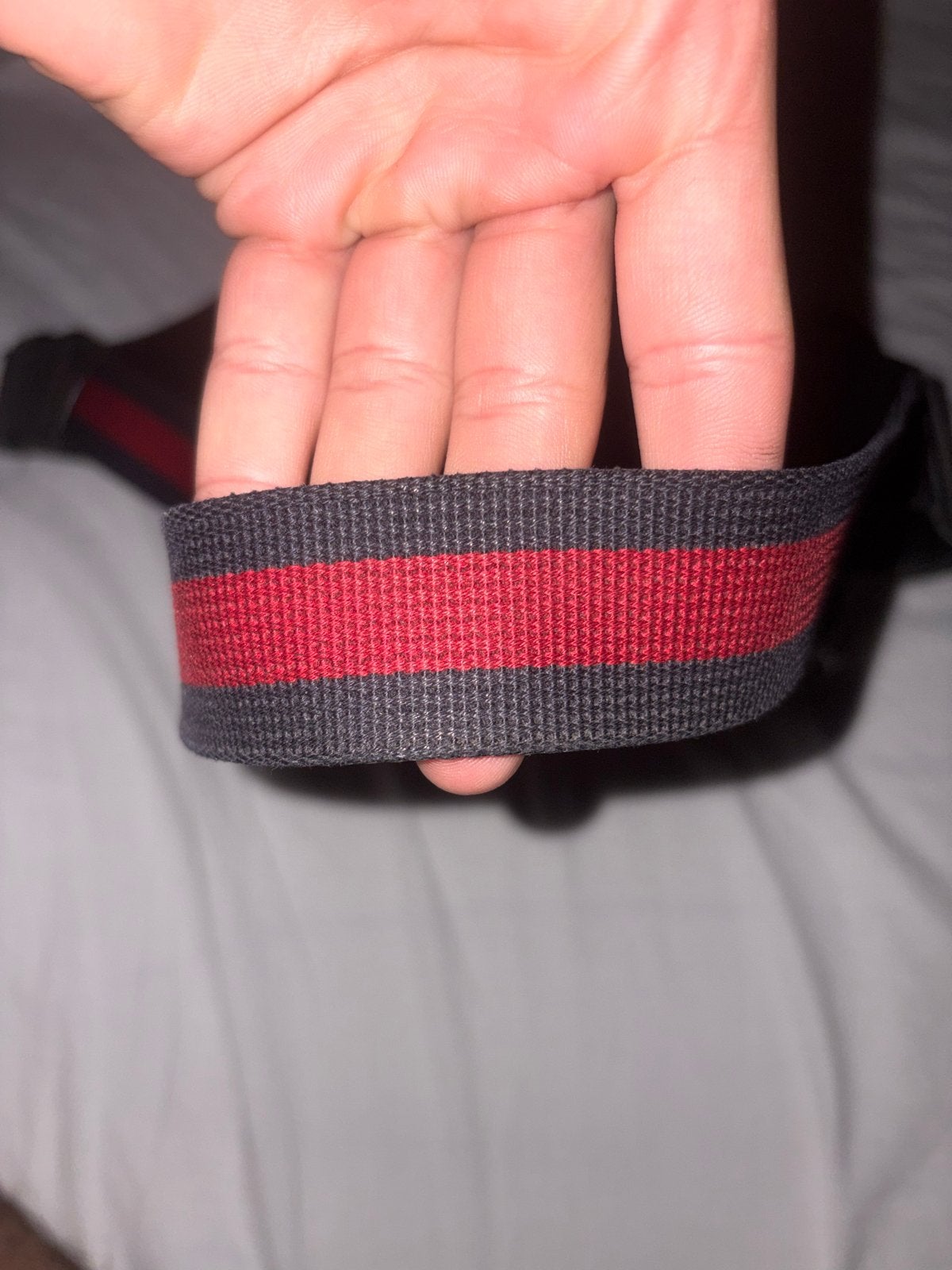 Gucci heuptas/crossbody tas zwart met rood/blauwe band, Ophalen of Verzenden, Zo goed als nieuw, Zwart, Overige typen