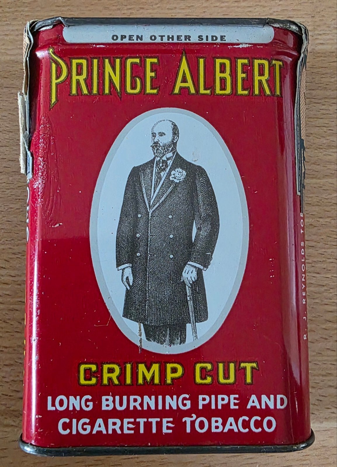 Prince Albert tabaksblik, ongeopend, jaren '50/'60, Verzamelen, Ophalen of Verzenden, Nieuw, Tabaksdoos of Verpakking