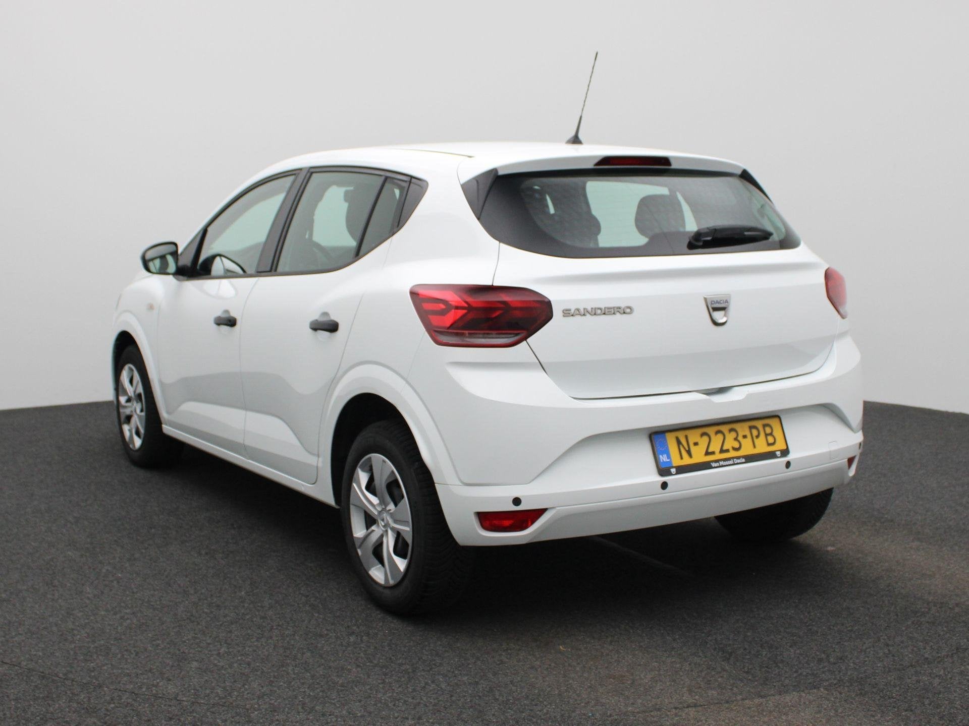 Dacia Sandero 1.0 TCe 90 Essential | PDC Achter | Airconditi, Auto's, 1027 kg, Stof, Euro 6, Wit