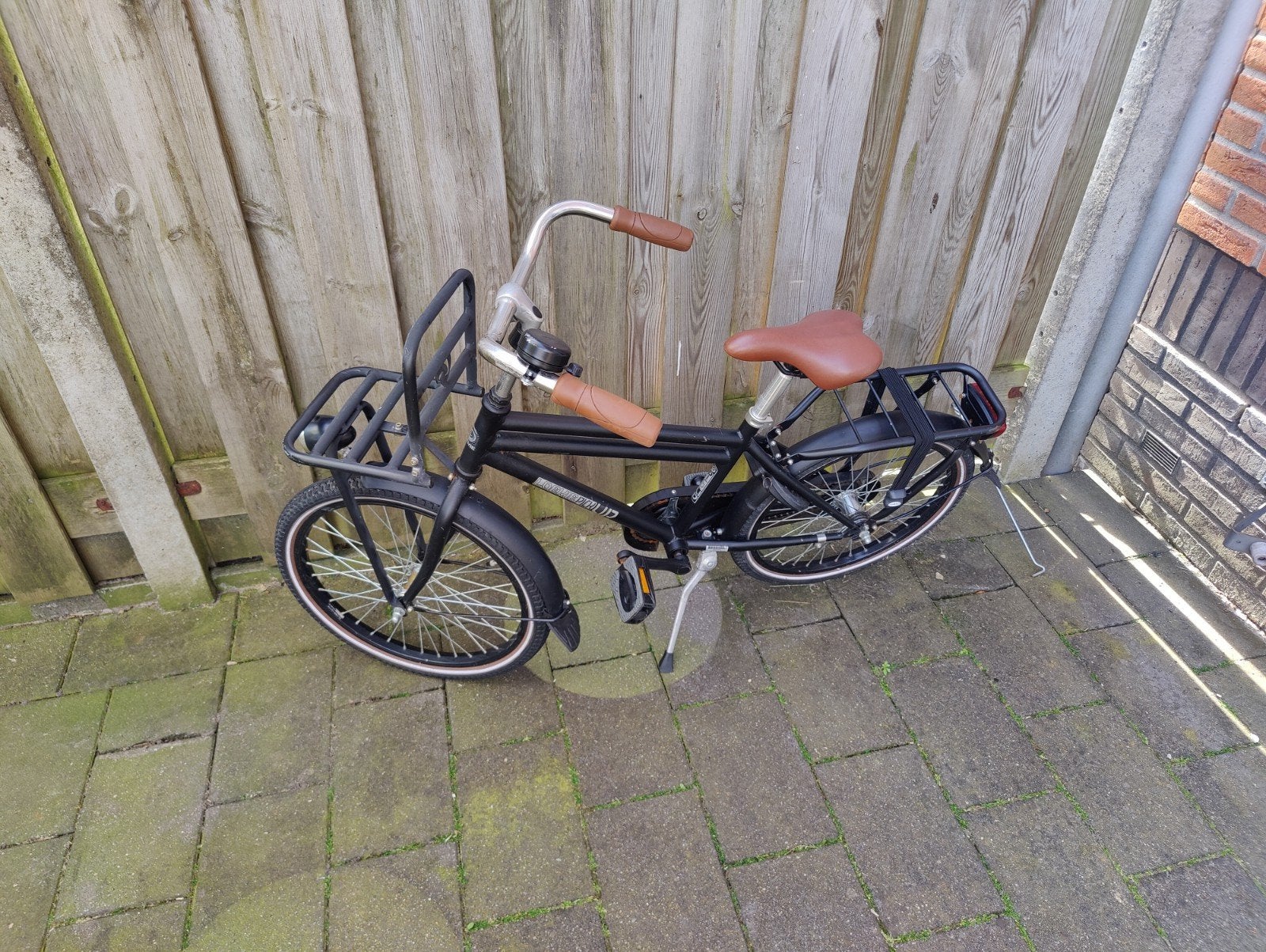 Loekie Pickup Kinderfiets 20 inch - Zwart, Fietsen en Brommers, Fietsen | Kinderfietsjes, Ophalen, Gebruikt, Loekie, Terugtraprem