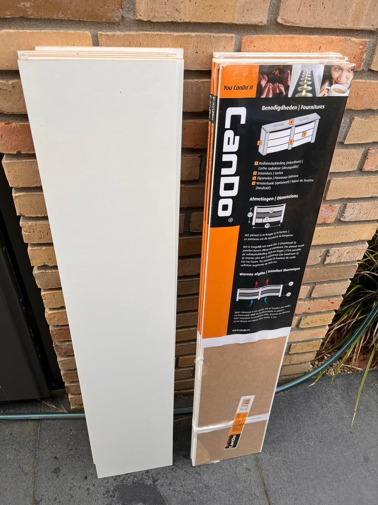 Cando Mix&Match Panelen Radiatorombouw 100x20 cm (12 st), Doe-het-zelf en Verbouw, Verwarming en Radiatoren, Ophalen, Minder dan 30 cm