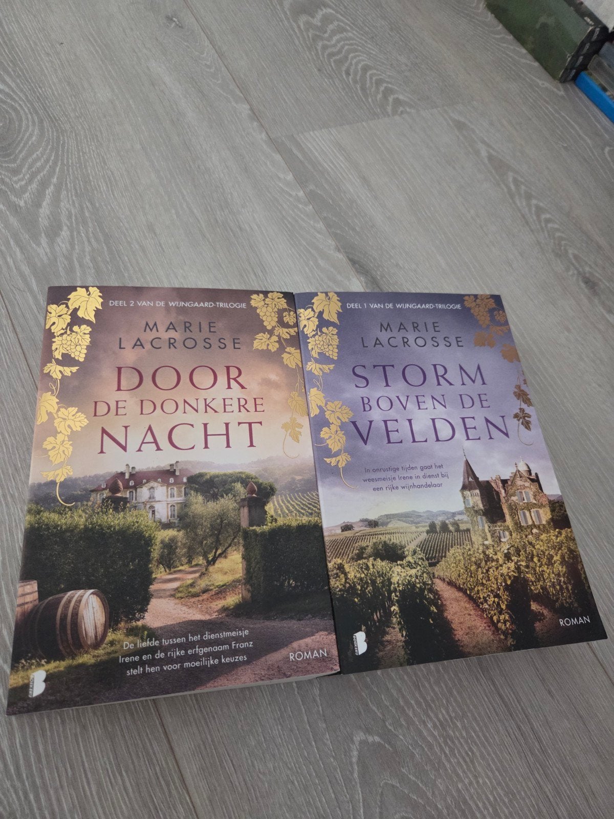 Marie Lacrosse - Wijngaard trilogie deel 1 + 2, Boeken, Romans, Ophalen of Verzenden, Zo goed als nieuw