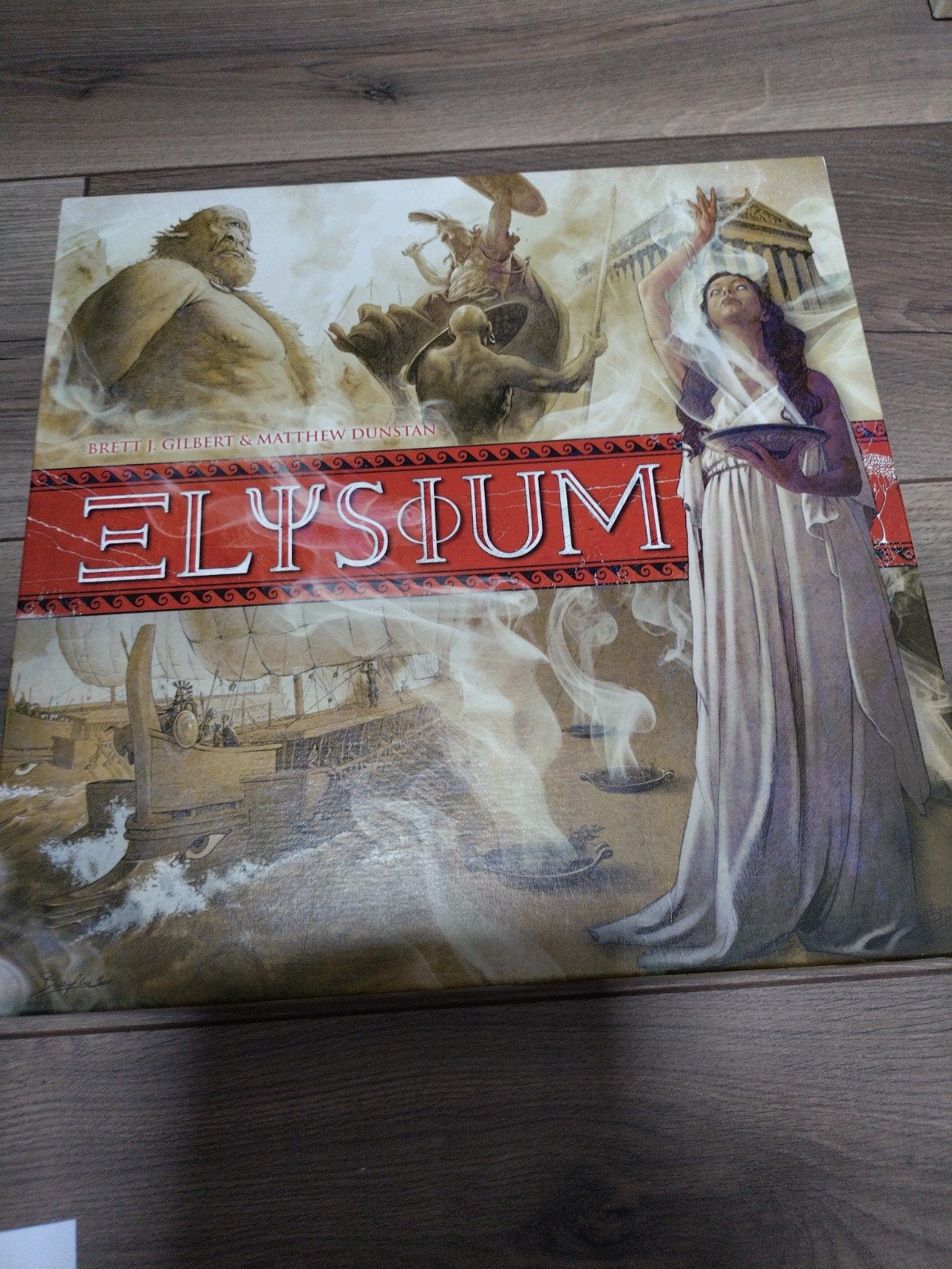 Elysium Bordspel - Strategisch Kaartspel, Drie of vier spelers, Ophalen of Verzenden, Zo goed als nieuw, Space Cowboys