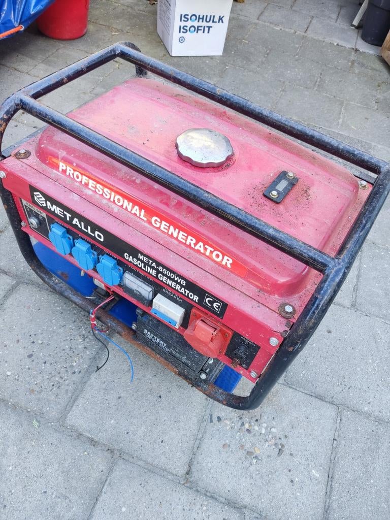 Metallo generator/aggregaat 8500W, Doe-het-zelf en Verbouw, Ophalen