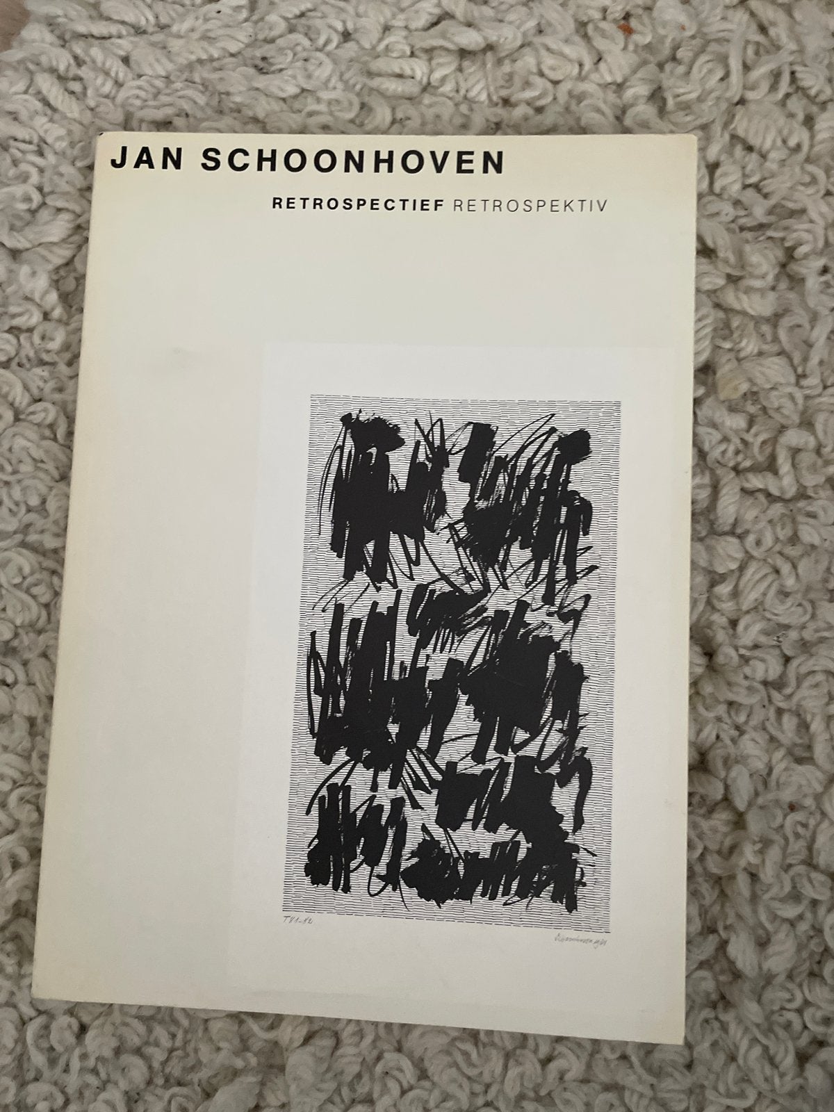 Jan Schoonhoven Retrospectief Retrospektiv, Dagelijks leven, 1950 - 1999, Ophalen of Verzenden, Origineel